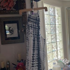 Linen Boho-Style Tie-Dye Pants. Size Large.